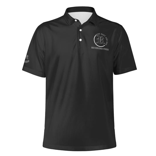 RRF Blk Men's All Over Print Polo Shirt