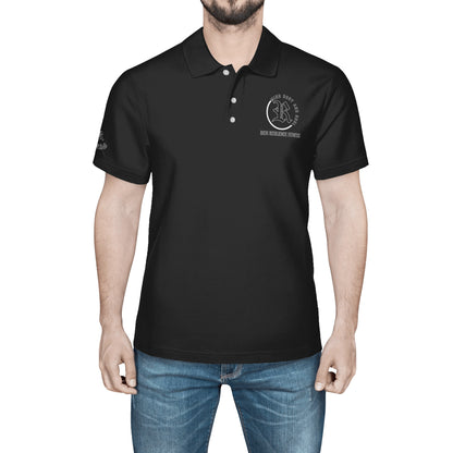 RRF Blk Men's All Over Print Polo Shirt