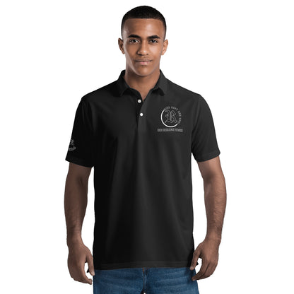 RRF Blk Men's All Over Print Polo Shirt